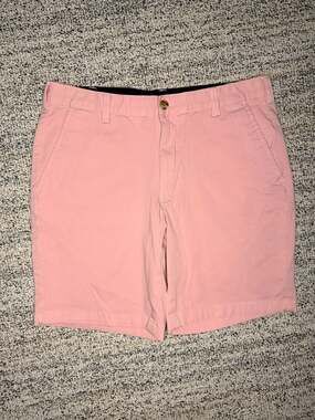 Club Room Men's 33W Pink Performance Stretch Chino Shorts Summer Resortwear